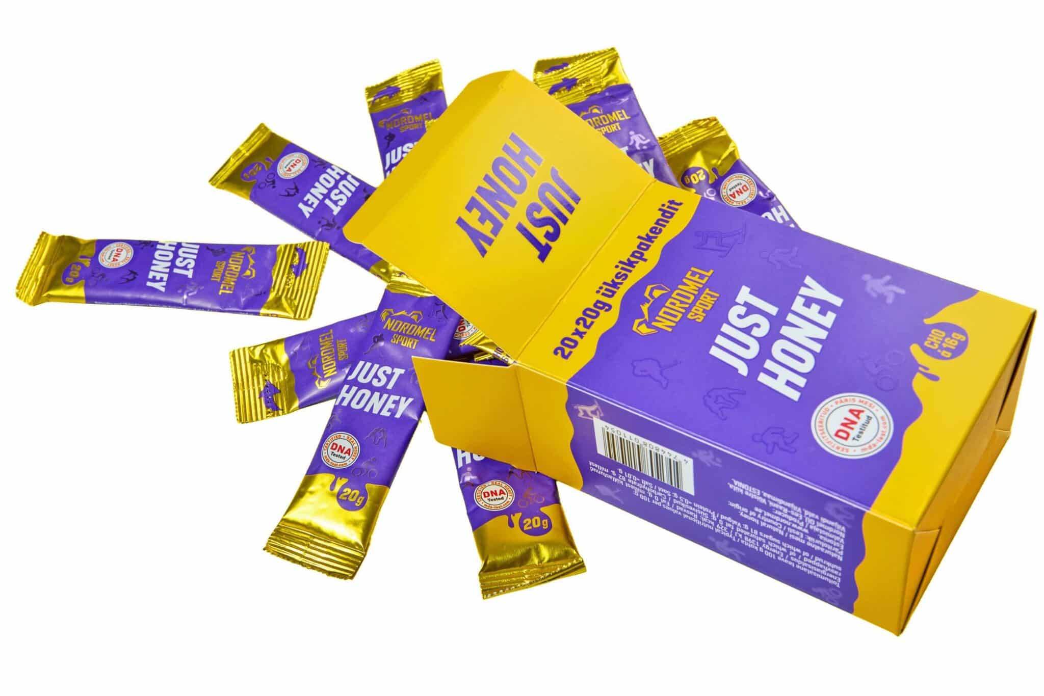 Nordmel Sport Just Honey mesi 20 x 20g karp - Pilt 2