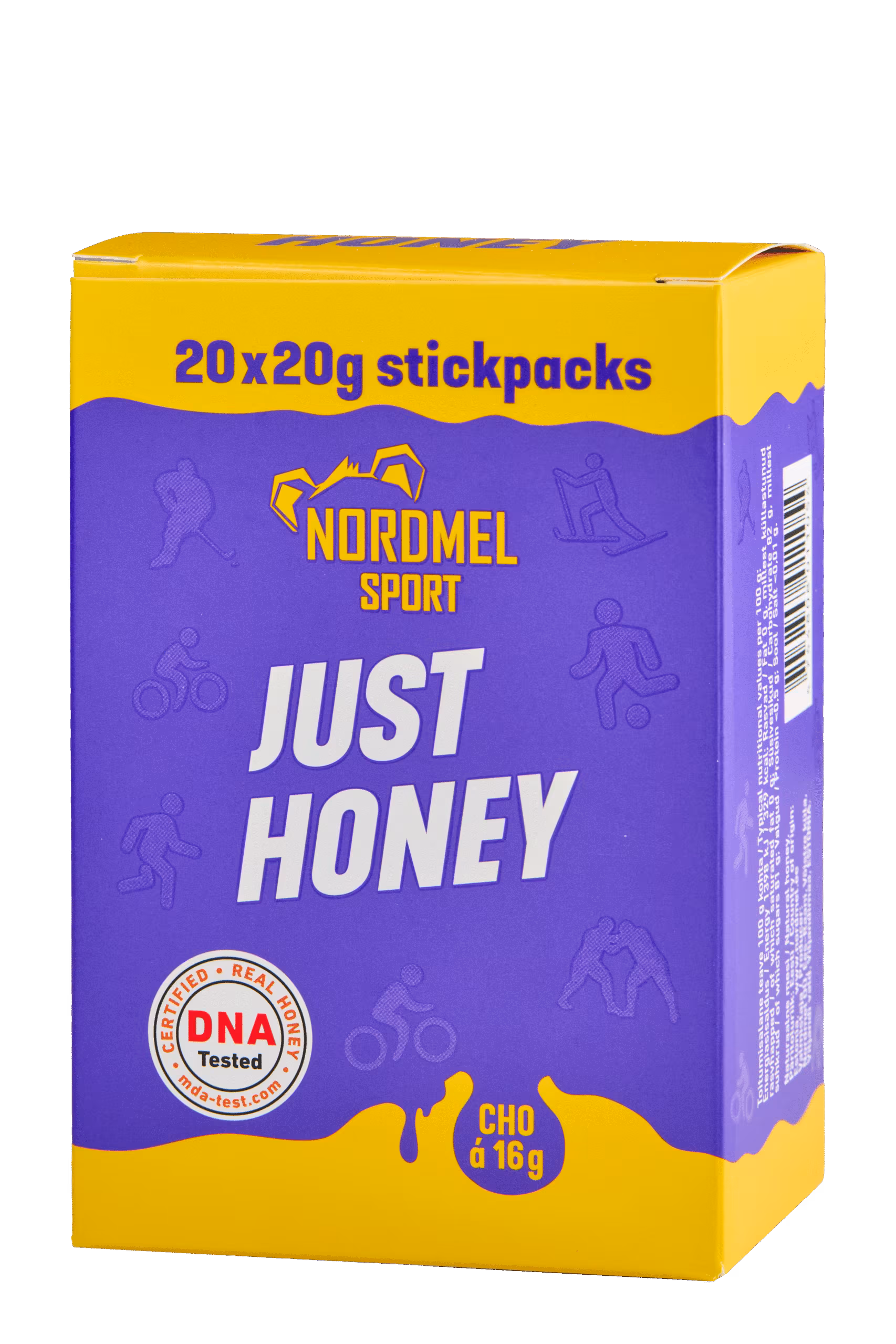 Nordmel Sport Just Honey mesi 20 x 20g karp - Pilt 3